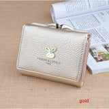 women's short wallet rabbit wallet cute female students fold wallet